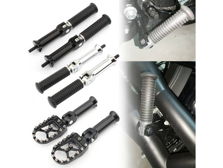 Repose-pieds pour passager arrière Harley Softail, pédale, support rapide, installation, Fat Boy Street Bob dehors, foetal Deluxe, 2018-2024