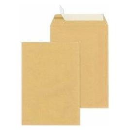 Mailmedia Versandtasche C4 haftklebend, ohne Fenster, braun / ca. 16,6 g, Haftklebung mit Abdeckstreifen, 90 g (384157)