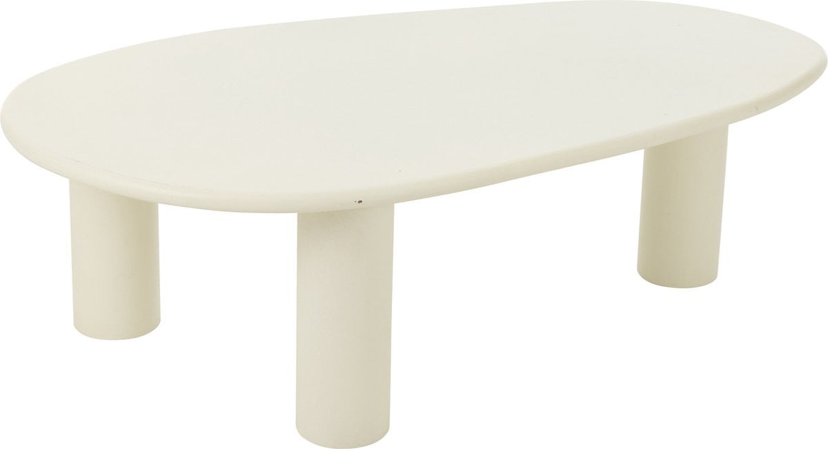 J-Line bijzettafel Bali hout wit large