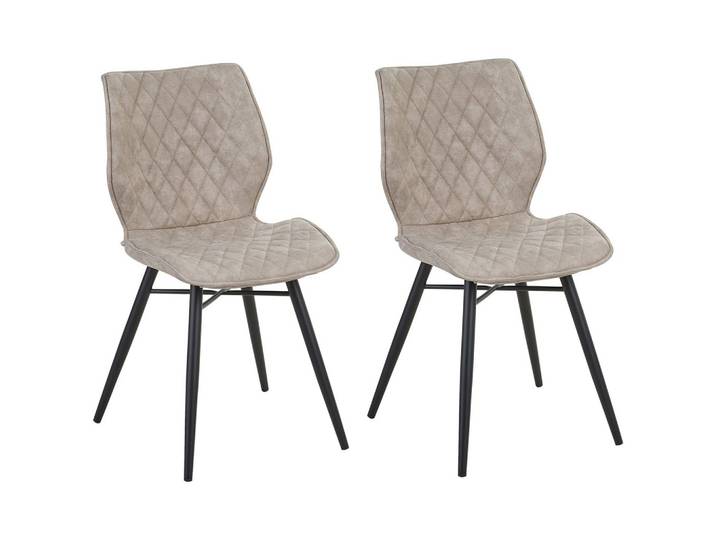 STUHL 2er-Set Polsterbezug Beige Lisle