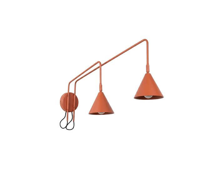 Design Wandlampe „Nox“ 2-flammig mit Schalter Ockerrot Sollux Lighting