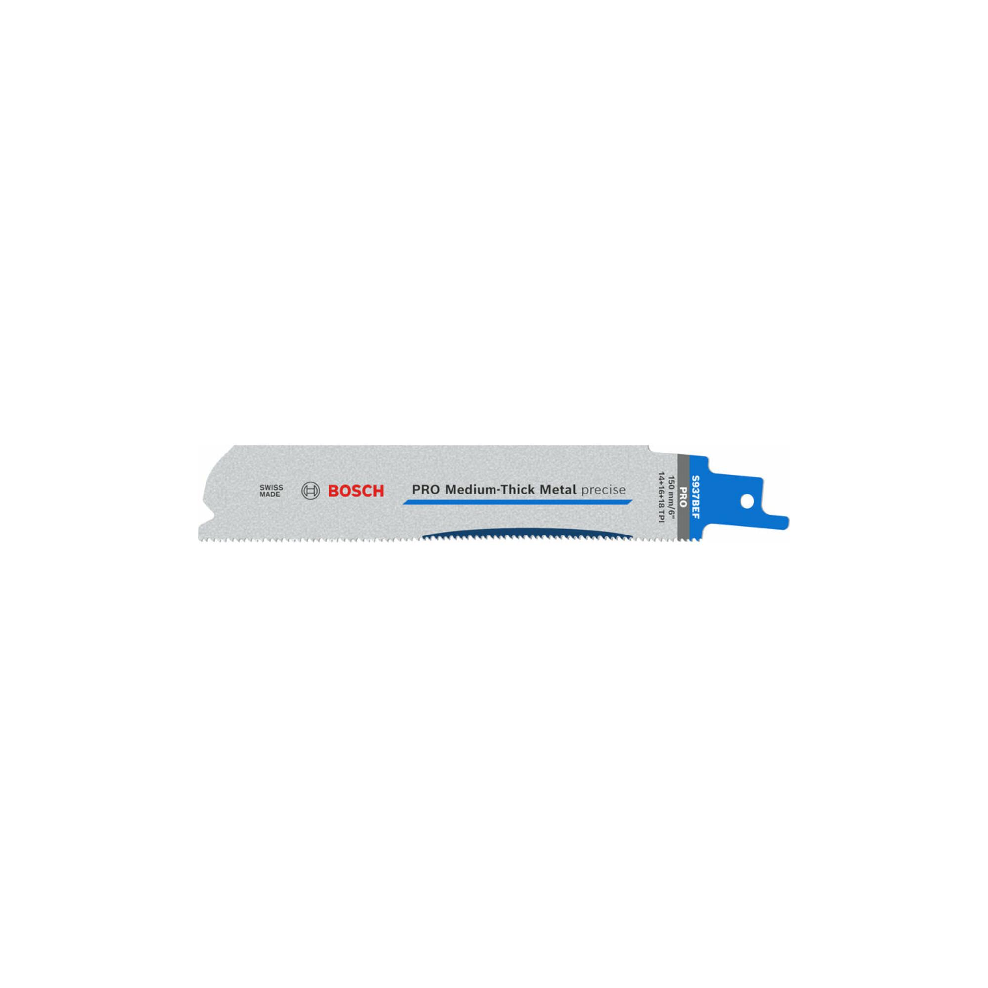 BOSCH PRO Medium-Thick Metal precise S937BEF Säbelsägeblatt, 1,1x25x150 mm, 25-tlg. (2608658992)