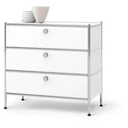 Tchibo - Kommode Metall »Cn3« mit 3 Schubladen - 77x40x73,5cm - chrom -