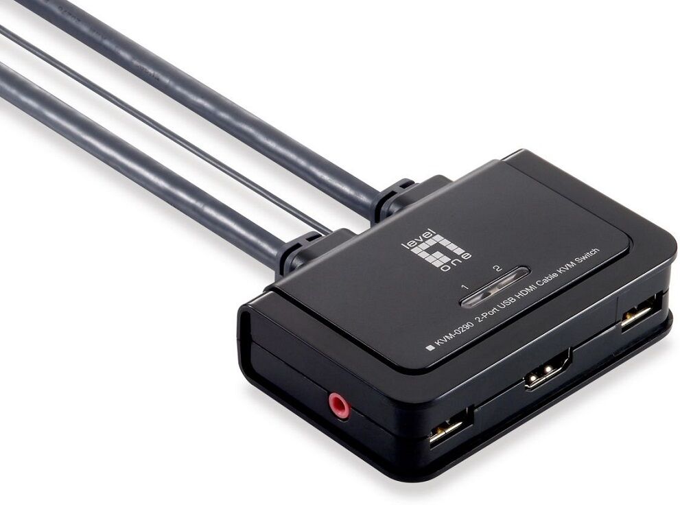 LevelOne Switch 2 Puertos (USB/HDMI) - LEVEL ONE
