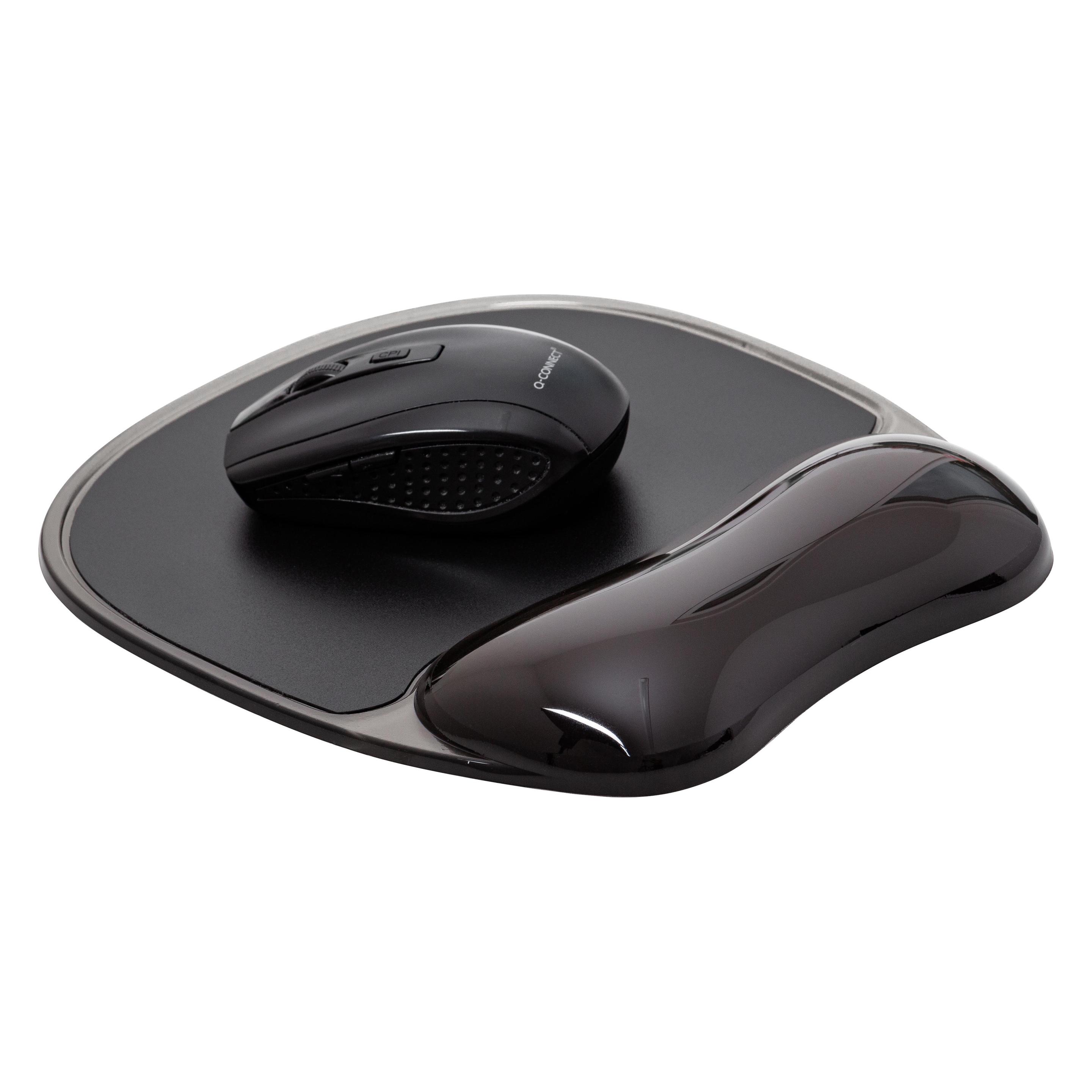 Q-Connect Mauspad, Gel, mit Handgelenkstütze, schwarz (47273722)