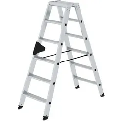 Stufen-Stehleiter beidseitig begehbar 2x6 Stufen