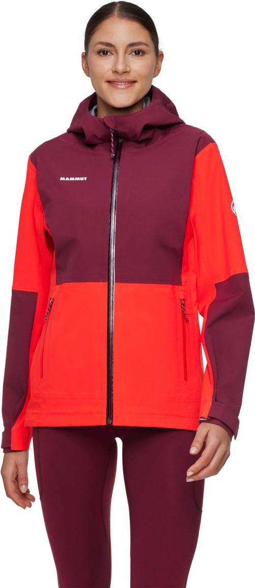 Mammut Linard Guide HS Hooded Jacket Women Damen Hardshell Wanderjacke mammut red/vin XS