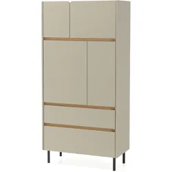 HIGHBOARD Lico mit 2 Schubalden und 4 Türen, Eukalyptus