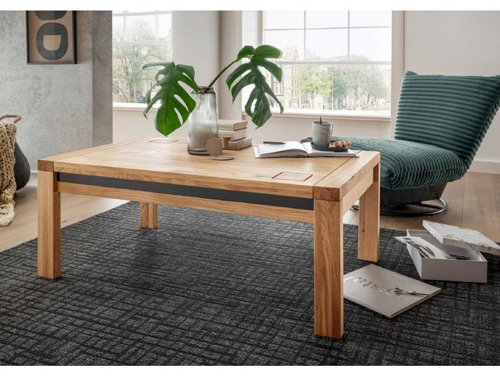 Couchtisch 118x70cm 'Bergamo' Wildeiche geölt WZ-0159