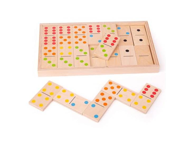 Bigjigs Toys Jumbo Houten Domino -Traditionele Houten Spellen