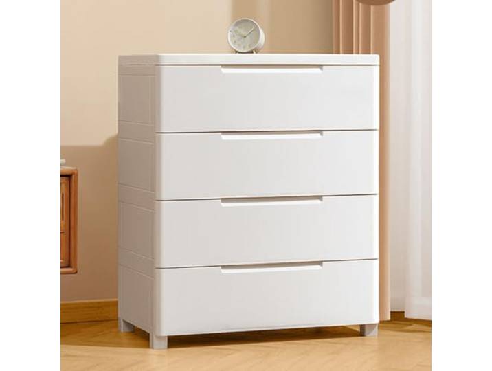 LLNWDNB Kommode Schlafzimmer 4 Schubladen Aufbewahrungseinheit Höhe 90 cm Kompakt Platzsparend Komodenschrank Sideboards Keine Installation Für Wohnzimmer Flur Schrank Erforderlich A,73 * 42 * 88CM