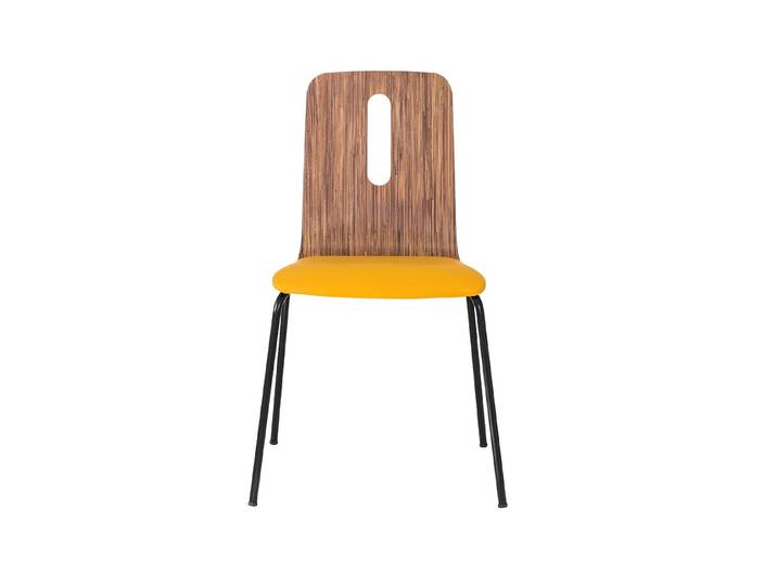Xlmoebel Küchenstuhl Luxuriöser gelber Designerstuhl mit modernem Design und hohem Komfort, Hergestellt in Europa