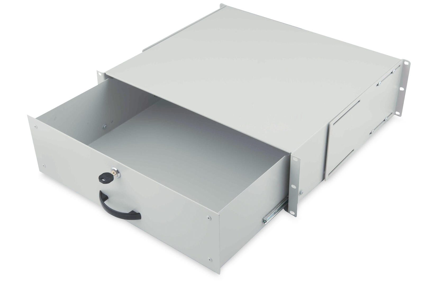 Digitus 19" Serverschrank Schublade für Tastaturen & Dokumente 3HE RAL7035 grau (DN-19 KEY-3U)