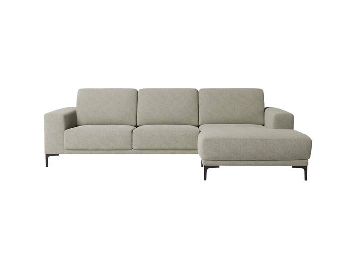 Modernes Ecksofa Bivio Stoff graubeige B 280 cm T 152 cm - Material: Polyester/Polypropylen - Ecksofa
