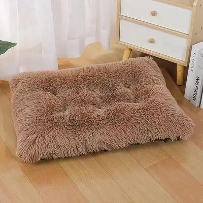 Pet Hub Plush Washable Large Dog Bed: Anti Anxiety, Warm Cushion Mat 3 90x70cm