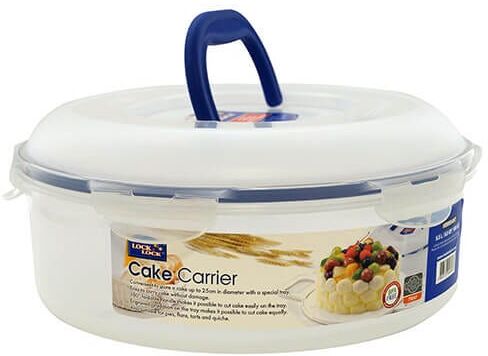 Lock & Lock LocknLock 5.5L Round Cake Box With Tray & Carry Handle