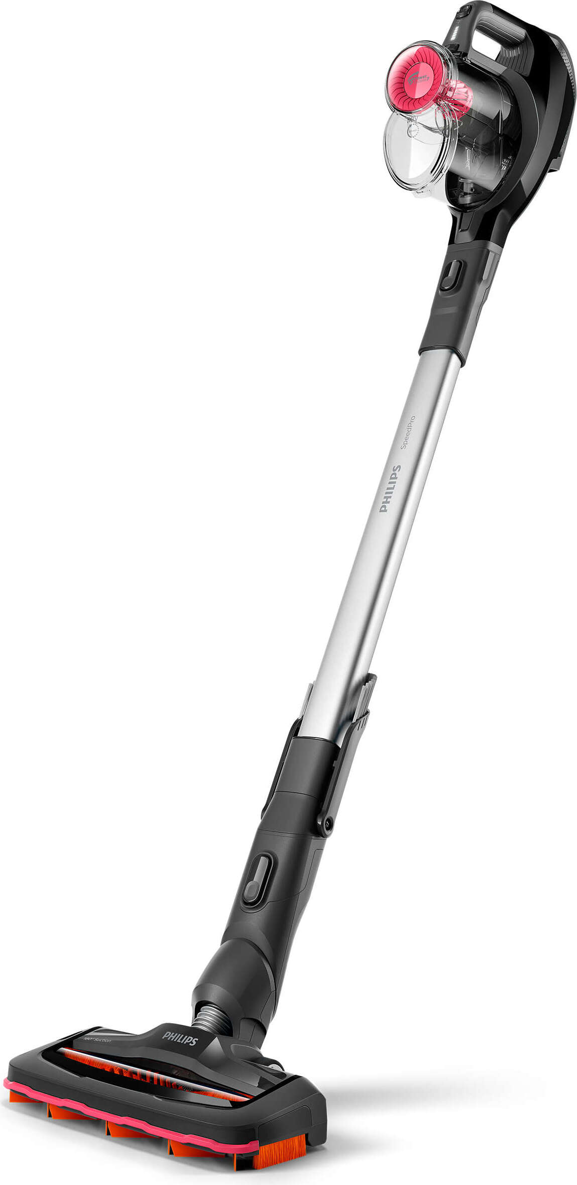 Philips SpeedPro 2-in-1 kabelloser Akku Staubsauger 5000 Series, 180°-Saugdüse, 18 V, 30 min, Schwarz (FC6722/01)