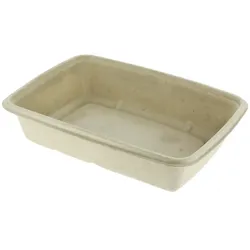 MONOUSO - Verpackung Zuckerrohr 1050ml 23x16,5x6cm (300 Stück)
