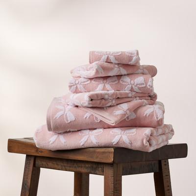 Caro Home Bows Six Piece 100% Cotton Bath Towel Set