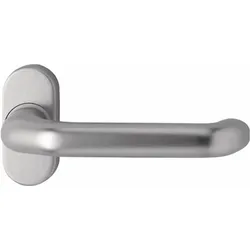 EDI, Türgriff + Türgarnitur, Feuerschutzdrückerlochteil 1300/2133 Aluminium F1 gekröpft Vierkant 9 mm (Türgriff)
