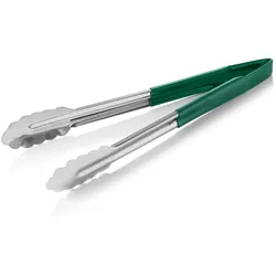 WAS Germany 20x HACCP Universalzange HACCP Tongs, 30 cm, grün Chromstahl 18/0