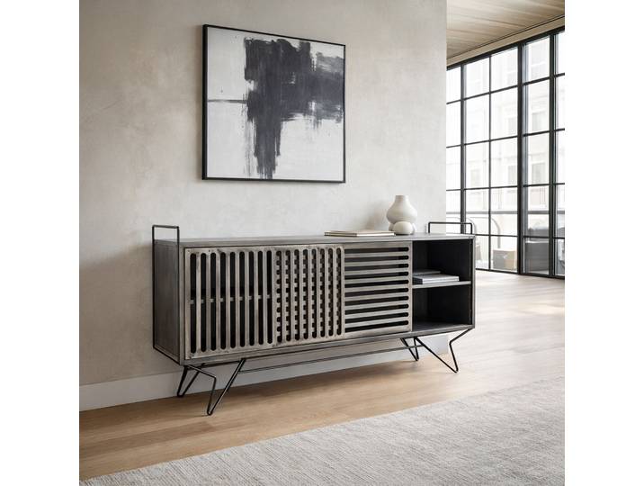 Meuble TV métal design - Sixties
