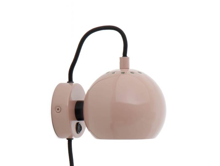 Ball Wandleuchte Glossy Nude - Frandsen Ball Magnet - Wohnzimmer - Design - Metall - Einflammig
