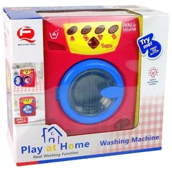 Lean Toys Waschmaschine funktioniert wie ein echter Sound und Lichteffekte