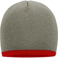 Myrtle Beach Unisex Strick Beanie mit Kontraststreifen Mütze MB7584