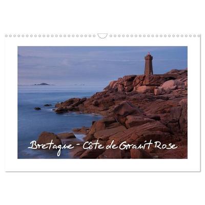 Bretagne - Côte de Granit Rose (Wandkalender 2026 DIN A3 quer), CALVENDO Monatskalender
