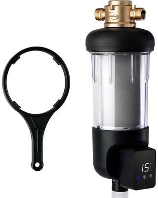 iSpring Reusable Whole House Spin-Down Sediment Water Filter,Auto Flushing