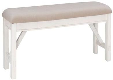 Linon Home Decor Products Tobias Bench , Weathered White