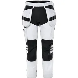 Fristads, Arbeitshose, Handwerker-Stretchhose 2760 LWS Grösse C46 Weiss/Schwarz (46)