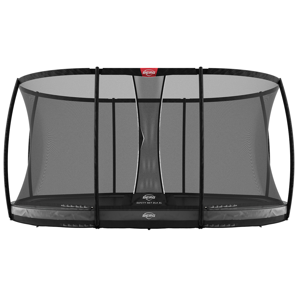 Berg Grand Elite Trampolin InGround Grau 520 cm, Sicherheitsnetz Deluxe XL