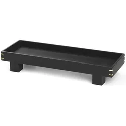 Bon Tablett 36 cm schwarz aus Holz