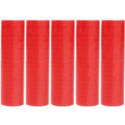 5 Rollen Papier Luftschlangen rot | schwer entflammbar