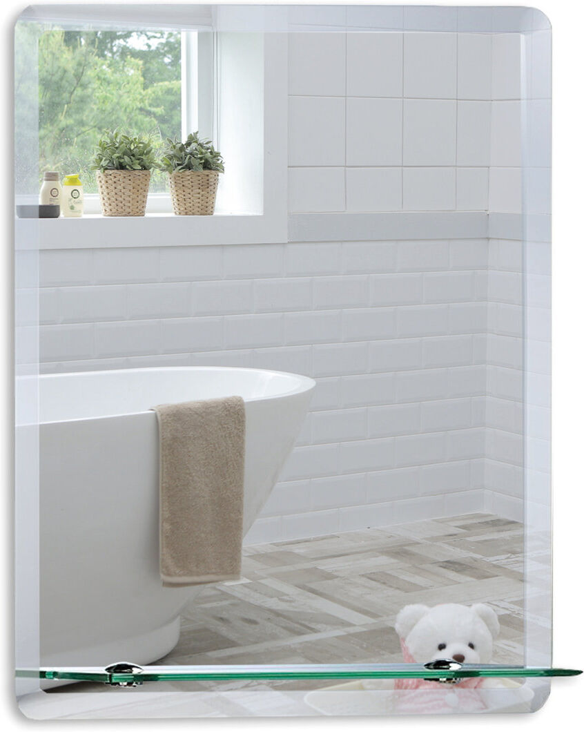 Metro Selders Flat Vanity Mirror with Shelves 60cm x 45cm