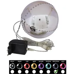 EUROPALMS LED Snowball 15cm, dunkelblau
