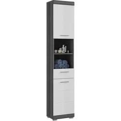 Hochschrank Scout Anthrazit/Weiß