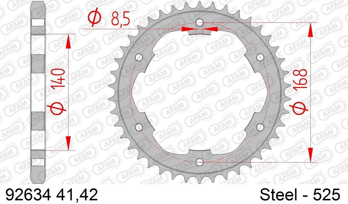 AFAM 92634-41 Chain Sprocket