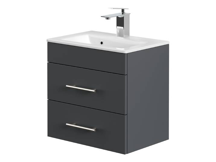 Meuble vasque Portus 50cm Gris/Graphite