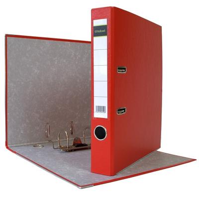 Midori 200 x Akten-Ordner PP A4 50 mm Rot Kunststoff Archiv Büroordner Ringordner