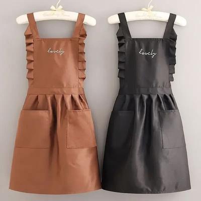 Princess Style Waterproof Professional Work Uniform Apron black