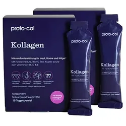 PROTO-COL Kollagen mit Hyaluronsäure Beerengeschmack 30 Sachets á 30ml