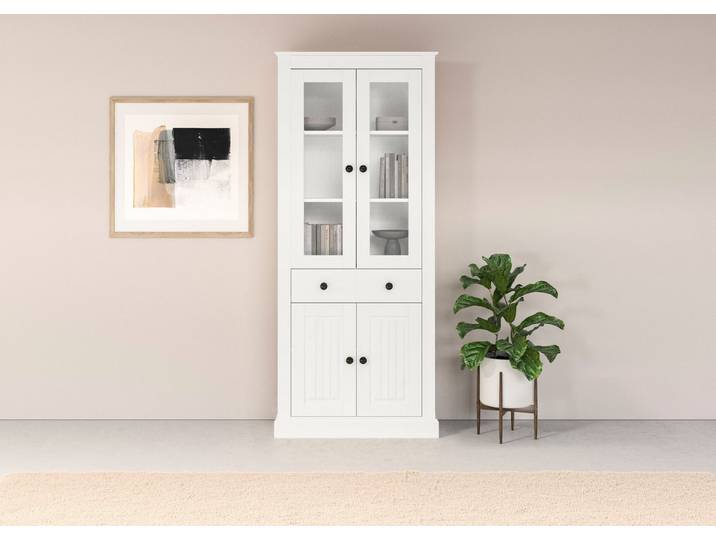 OTTO home Vitrine Liotta Mit 2 Glastüren und 1 Schublade
