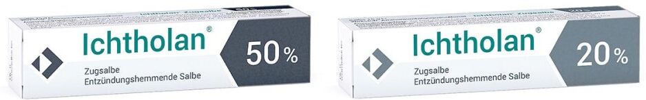 Ichtholan Zugsalbe 50% + Zugsalbe 20%