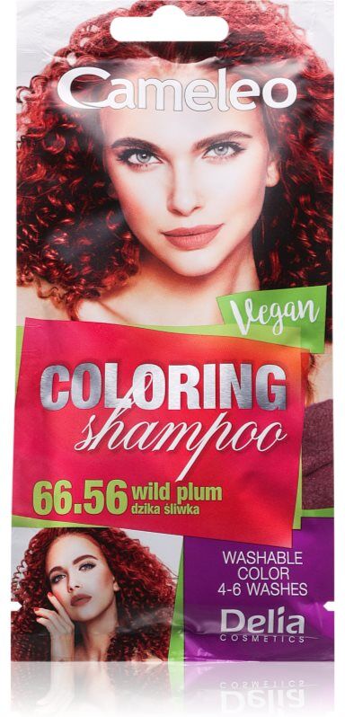 Delia Cosmetics Cameleo Coloring Shampoo shampoing colorant pour cheveux teinte 66.56 Wild Plum 40 ml