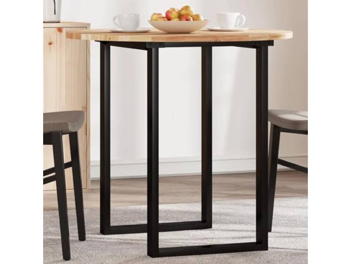 WXGTBKPR Tischplatte Rund 80x2 cm Massivholz Akazie Braun Robustes Naturmaterial, Vielseitig verwendbar, Glatte Oberfläche, Pflegeleicht