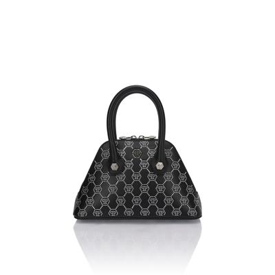 Handtasche PHILIPP PLEIN "Monogram", Damen, 02, schwarz, Taschen Handtasche
