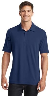 Port Authority K568 Cotton Touch Performance Polo Shirt in Estate Blue size XS   Polyester/Spandex Blend